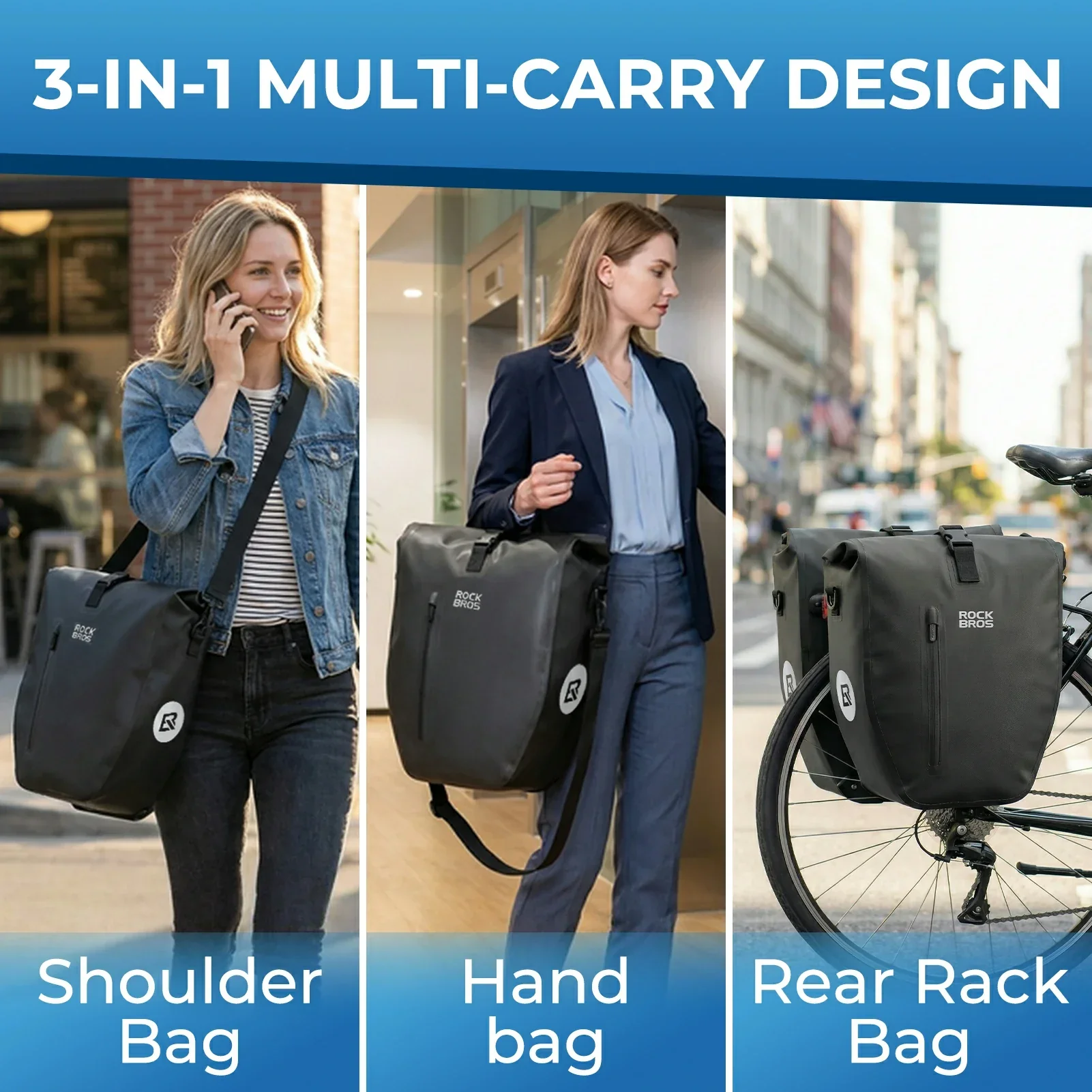 Waterproof Bike Pannier Bag 20L AS-166 - Image 10