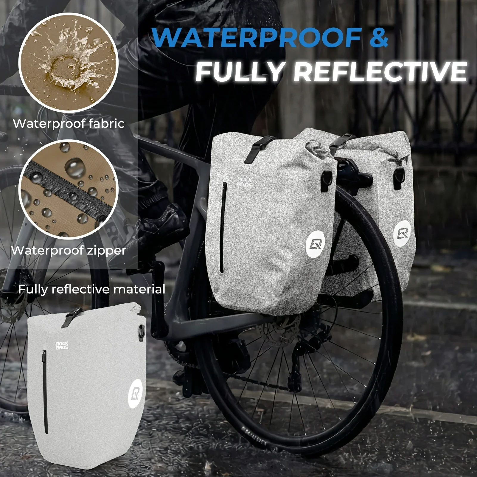 Waterproof Bike Pannier Bag 20L AS-166 - Image 29