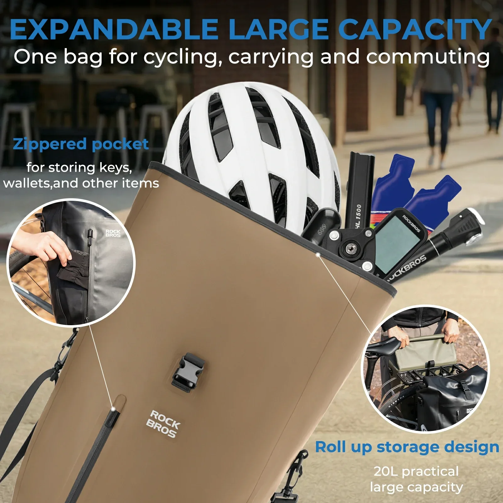 Waterproof Bike Pannier Bag 20L AS-166 - Image 30