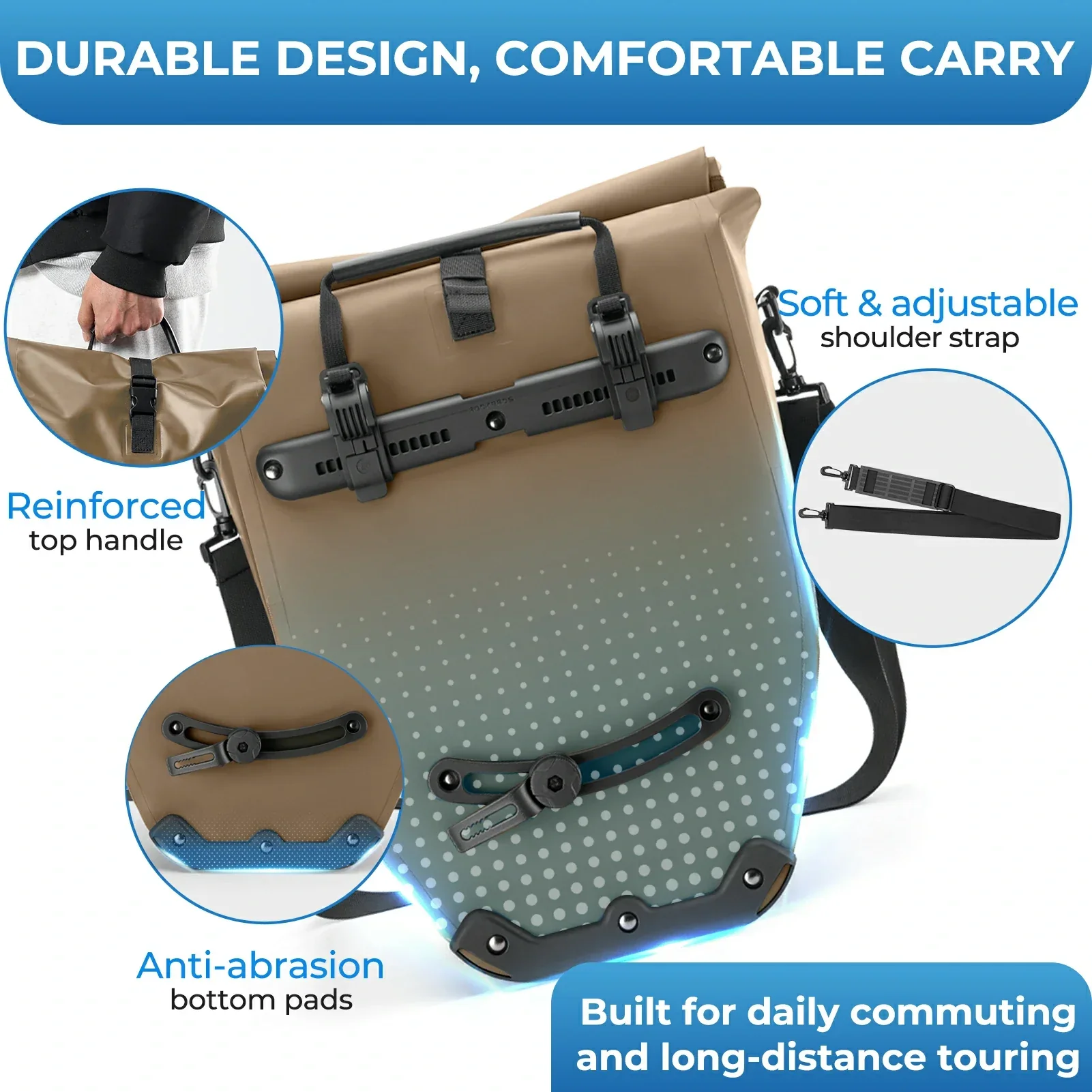 Waterproof Bike Pannier Bag 20L AS-166 - Image 31