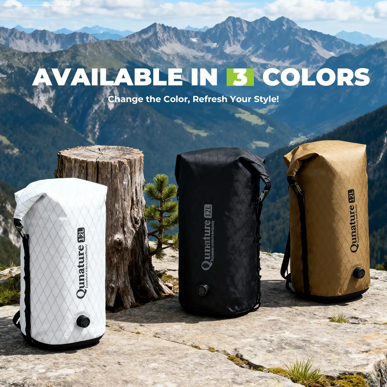 Qunature Waterproof Compression Bag for Bikepacking 6L/12L - Image 17