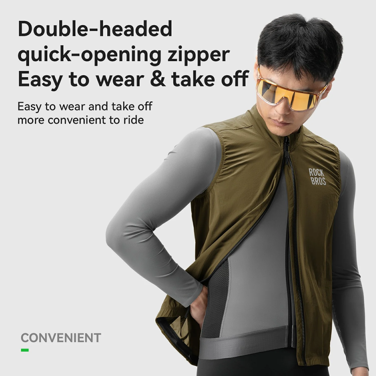 Windproof Cycling Vest Unisex - Image 4