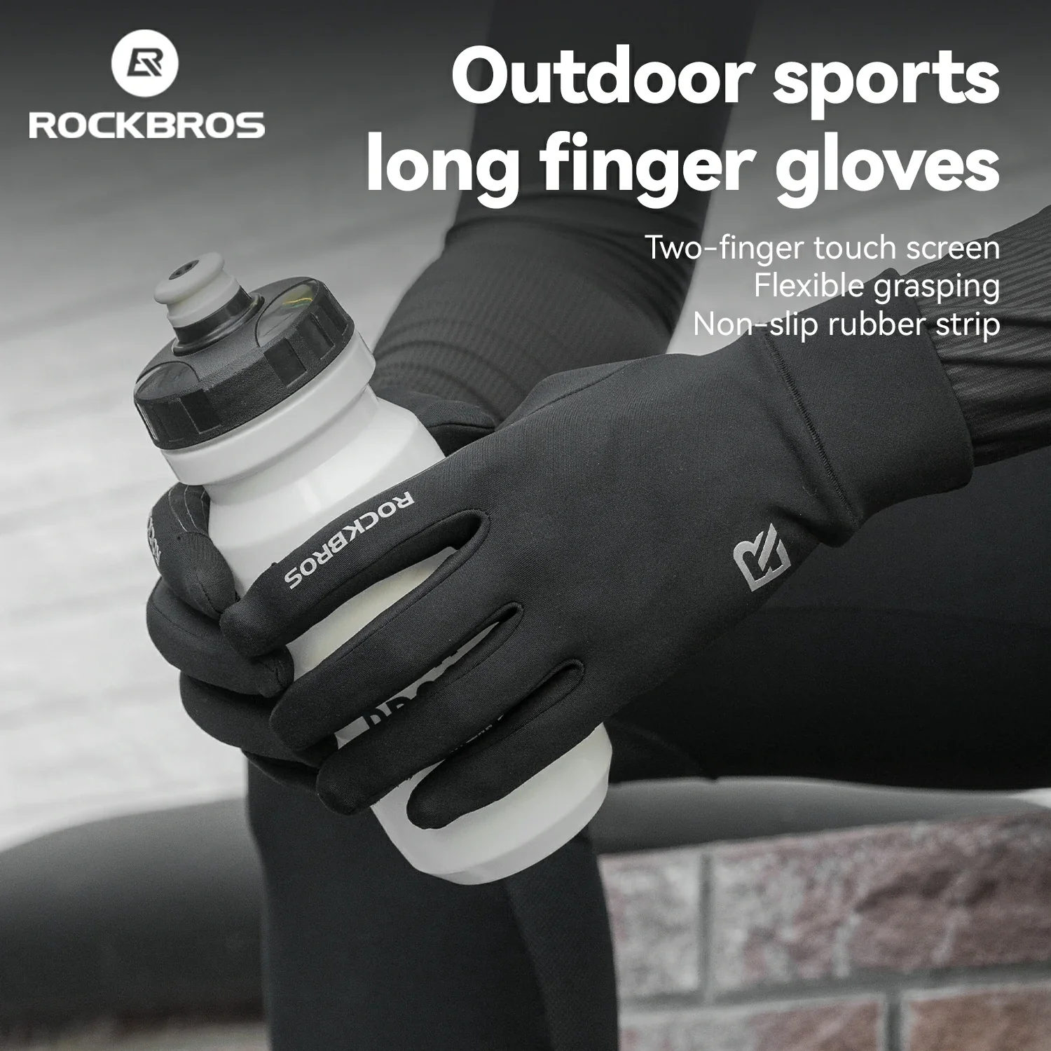 Winter Cycling Gloves Windproof Touch Screen Non-Slip Fleece Lined - Image 3