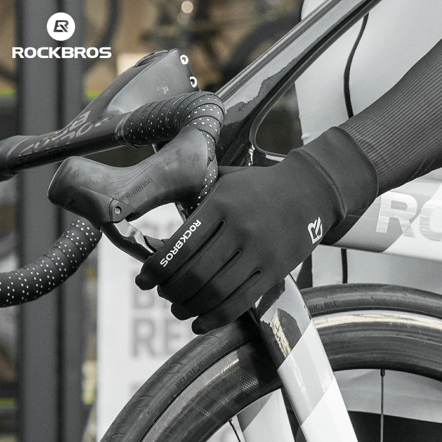 Winter Cycling Gloves Windproof Touch Screen Non-Slip Fleece Lined - Image 5