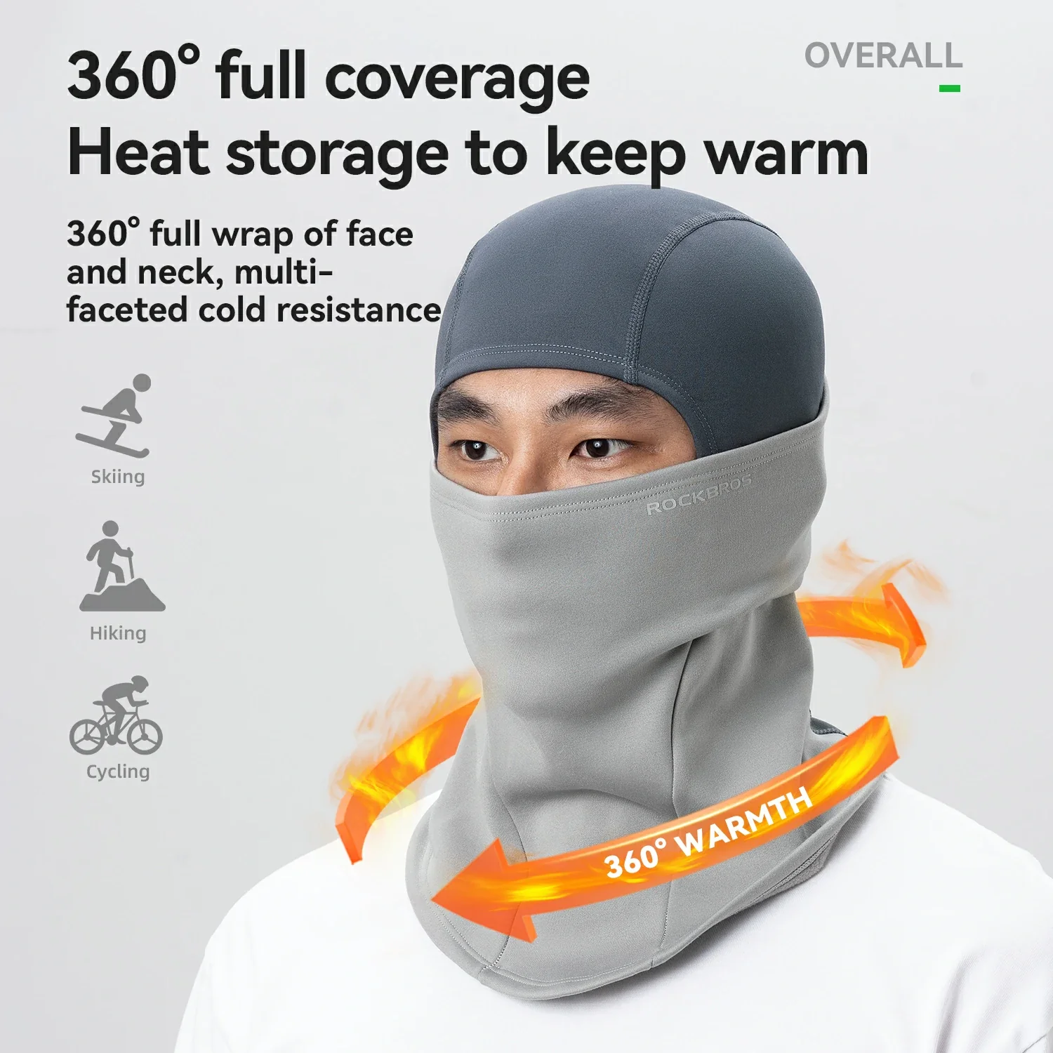 Winter Fleece Balaclava Helmet Liner for 15°F-50°F - Image 5