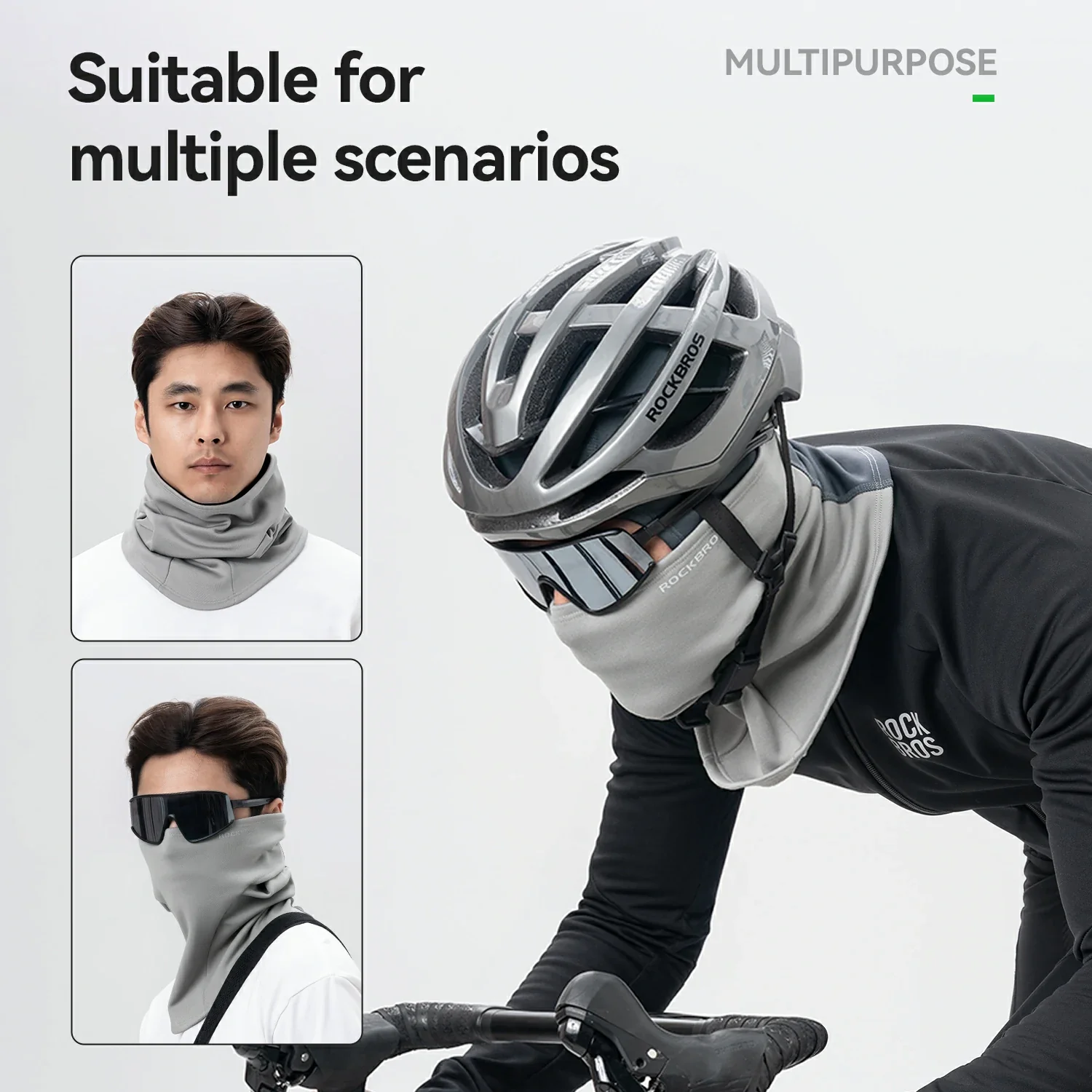 Winter Fleece Balaclava Helmet Liner for 15°F-50°F - Image 7