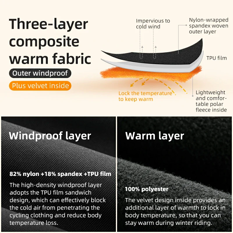 Windproof Fleece Cycling Vest - Image 9