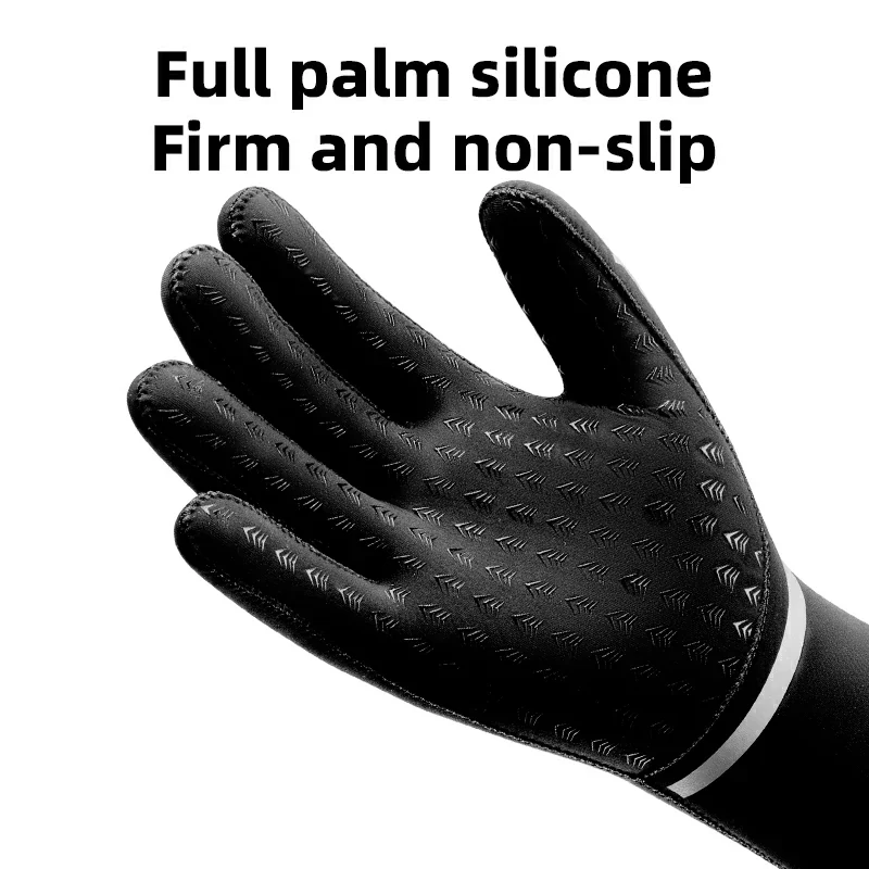 Winter Riding Gloves Water Repellent Full-Palm Silicone - Image 2