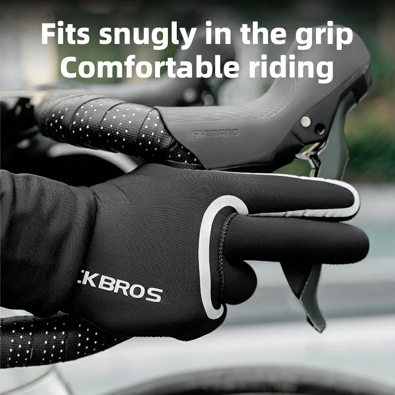 Winter Riding Gloves Water Repellent Full-Palm Silicone - Image 5