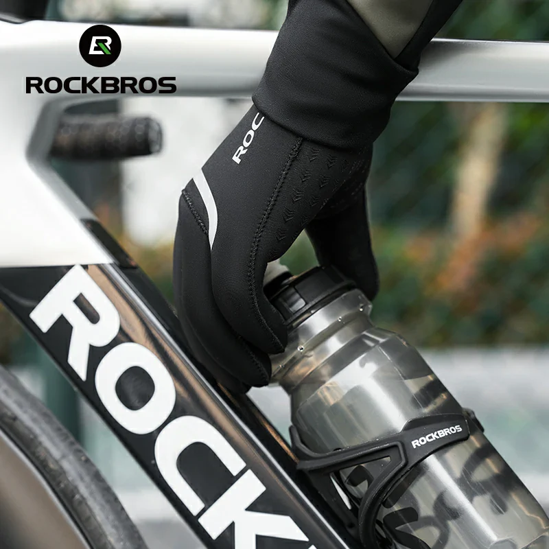 Winter Riding Gloves Water Repellent Full-Palm Silicone - Image 9