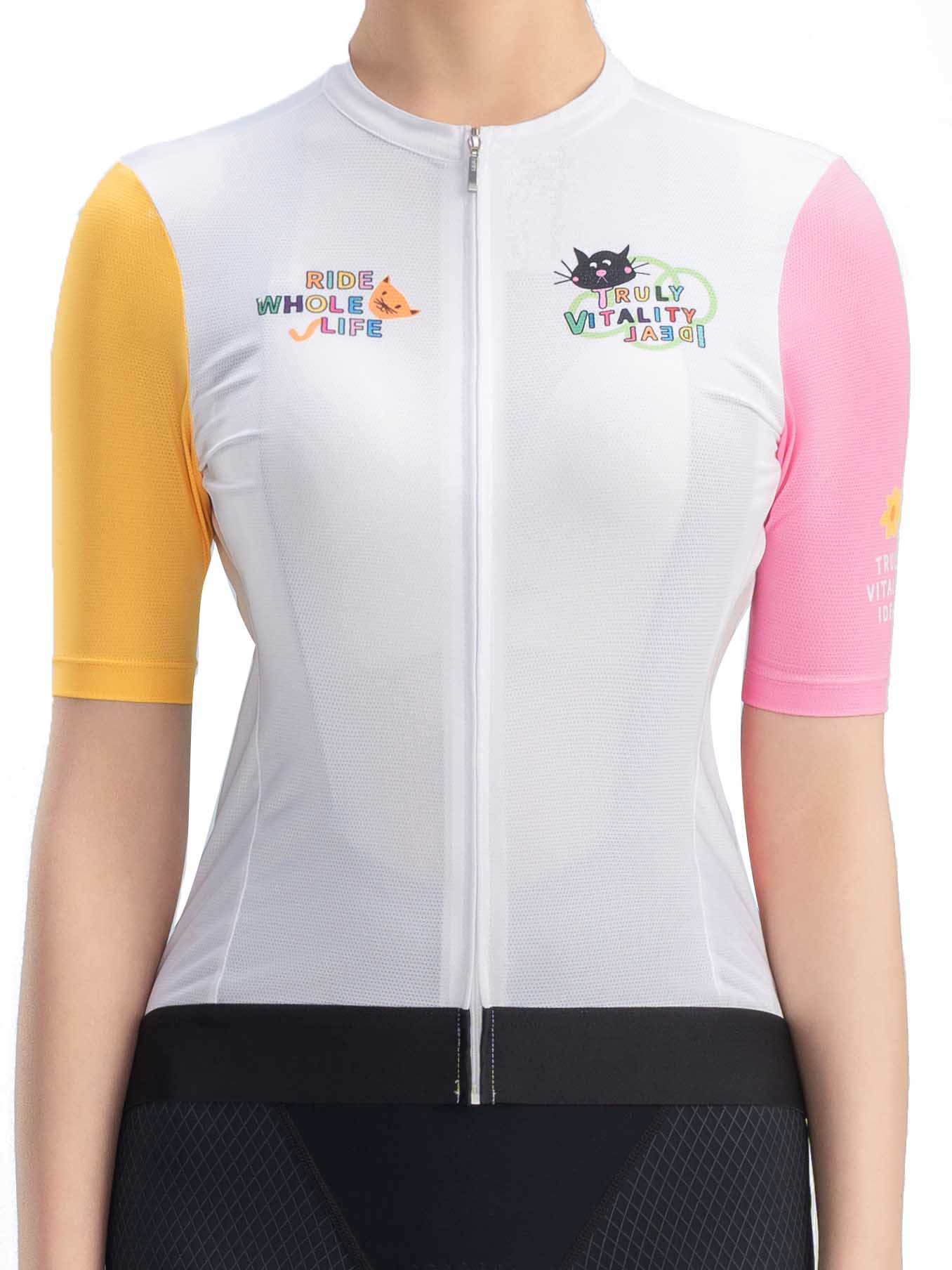 Women's TVI Vibrant Vacation Short-Sleeve Cycling Jersey - Image 3