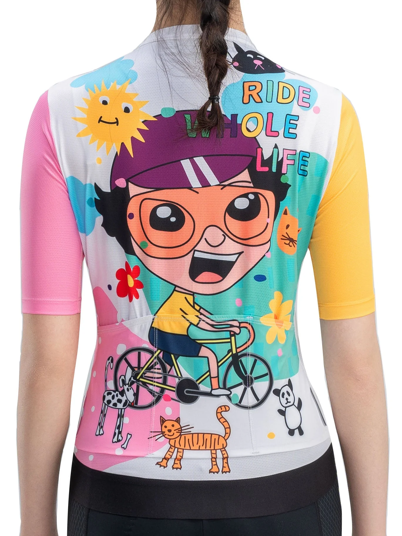 Women's TVI Vibrant Vacation Short-Sleeve Cycling Jersey - Image 5