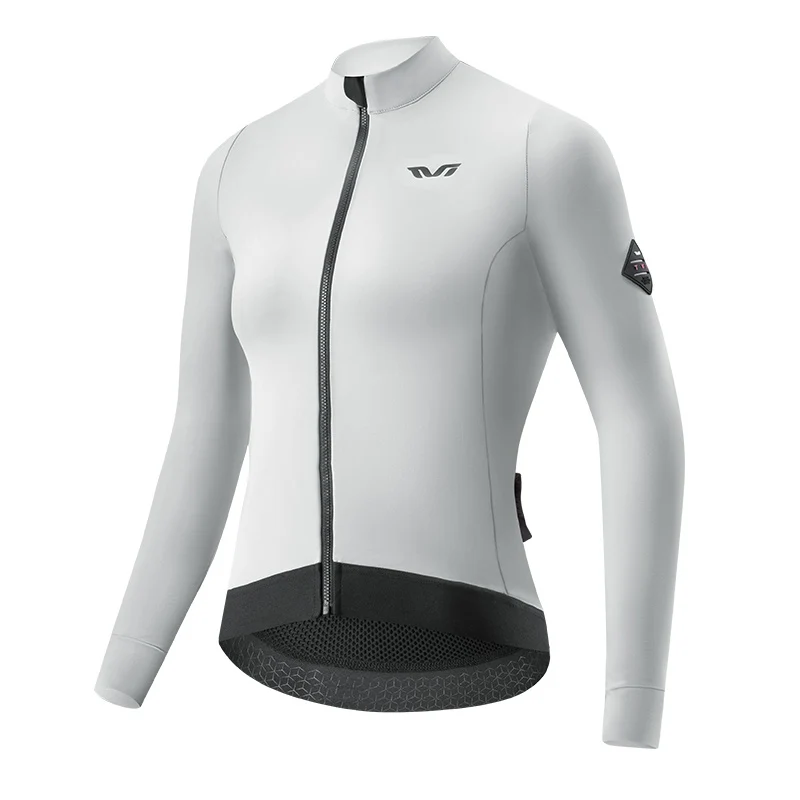 Women's Fleece Cycling Jersey Lightweight for 41–68 °F