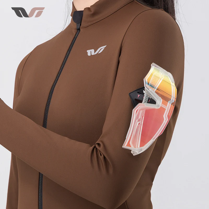 Women's Fleece Cycling Jersey Lightweight for 41–68 °F - Image 10
