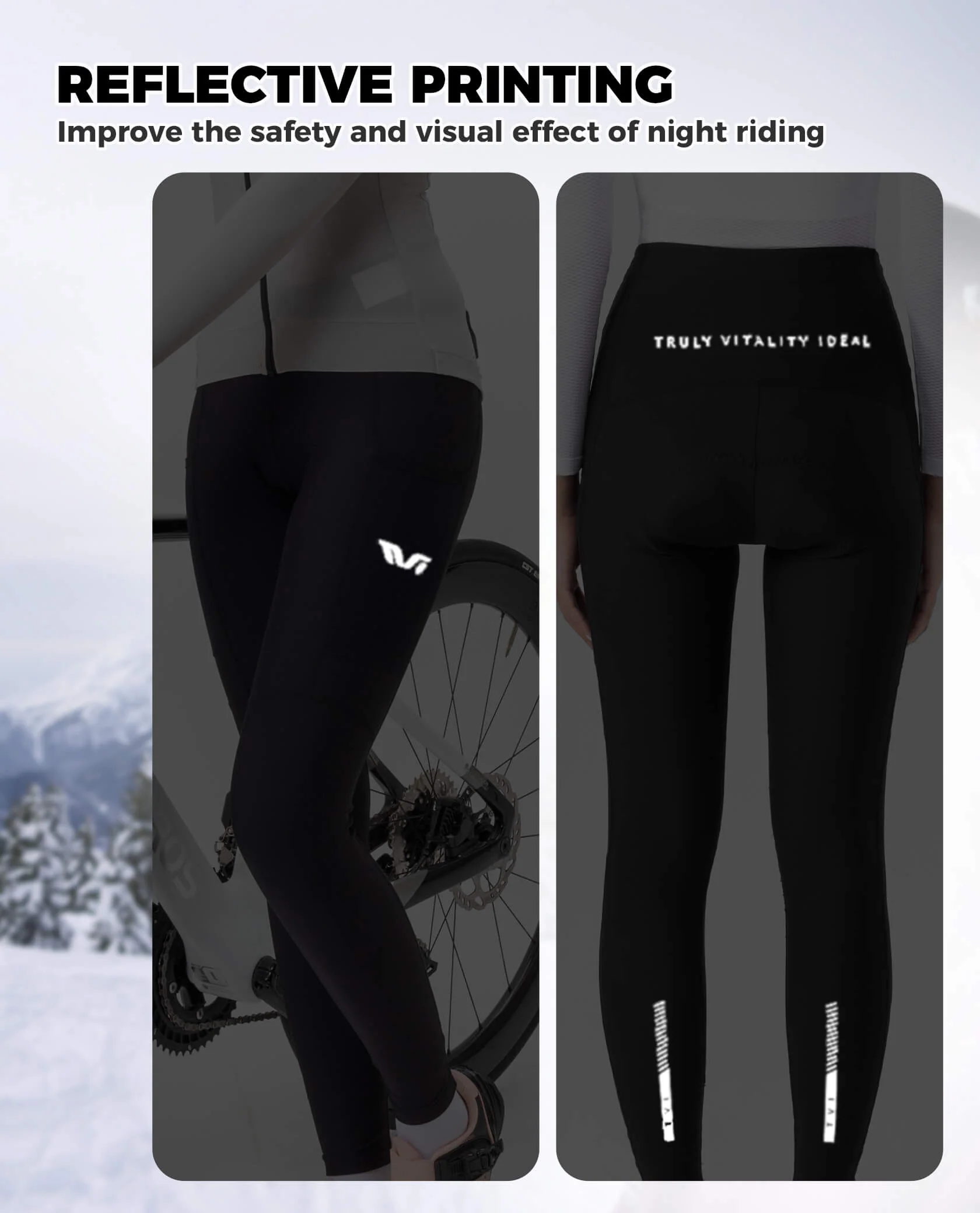Women's TVI Lightweight Thermal Cycling Tights - Image 7