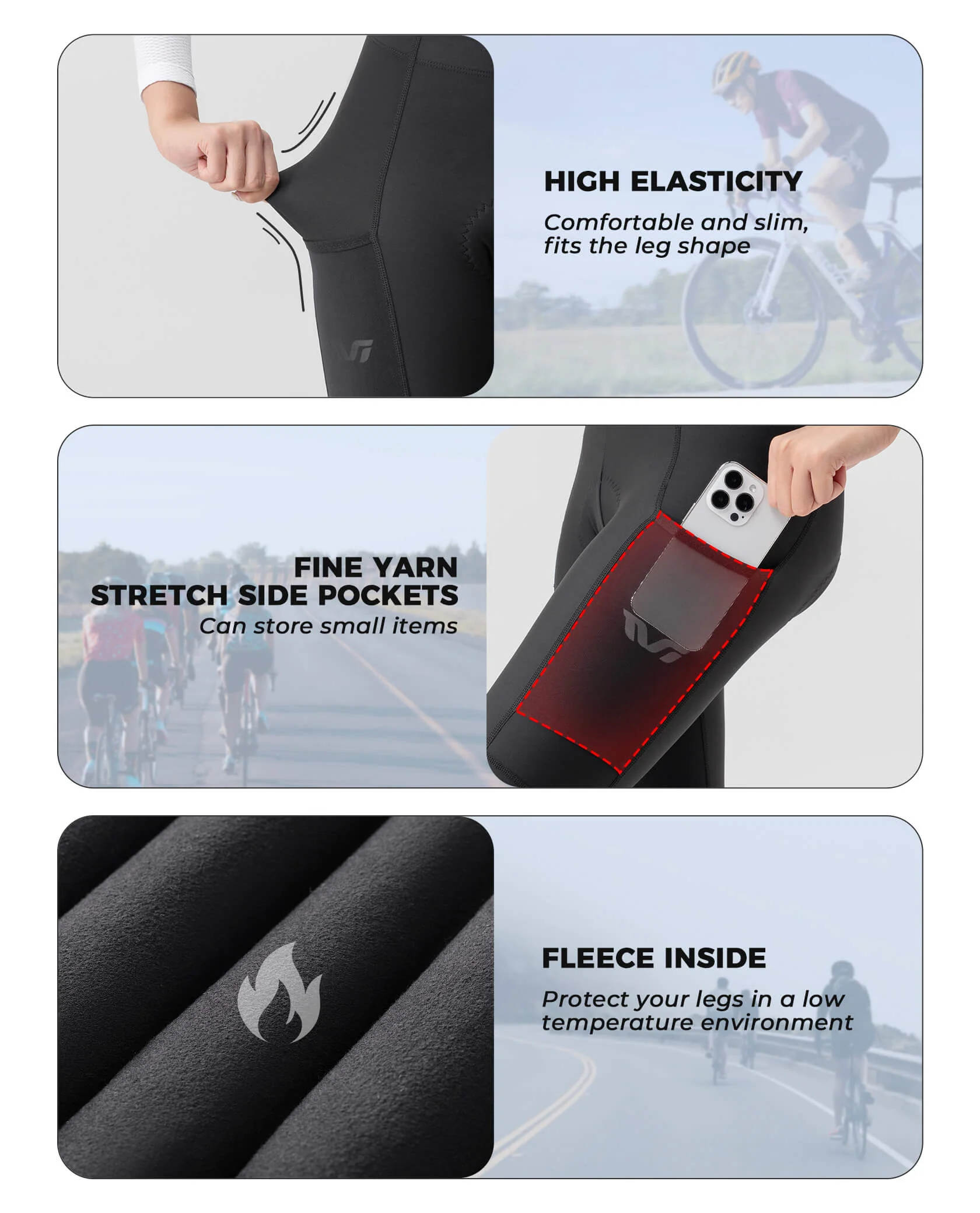Women's TVI Lightweight Thermal Cycling Tights - Image 8