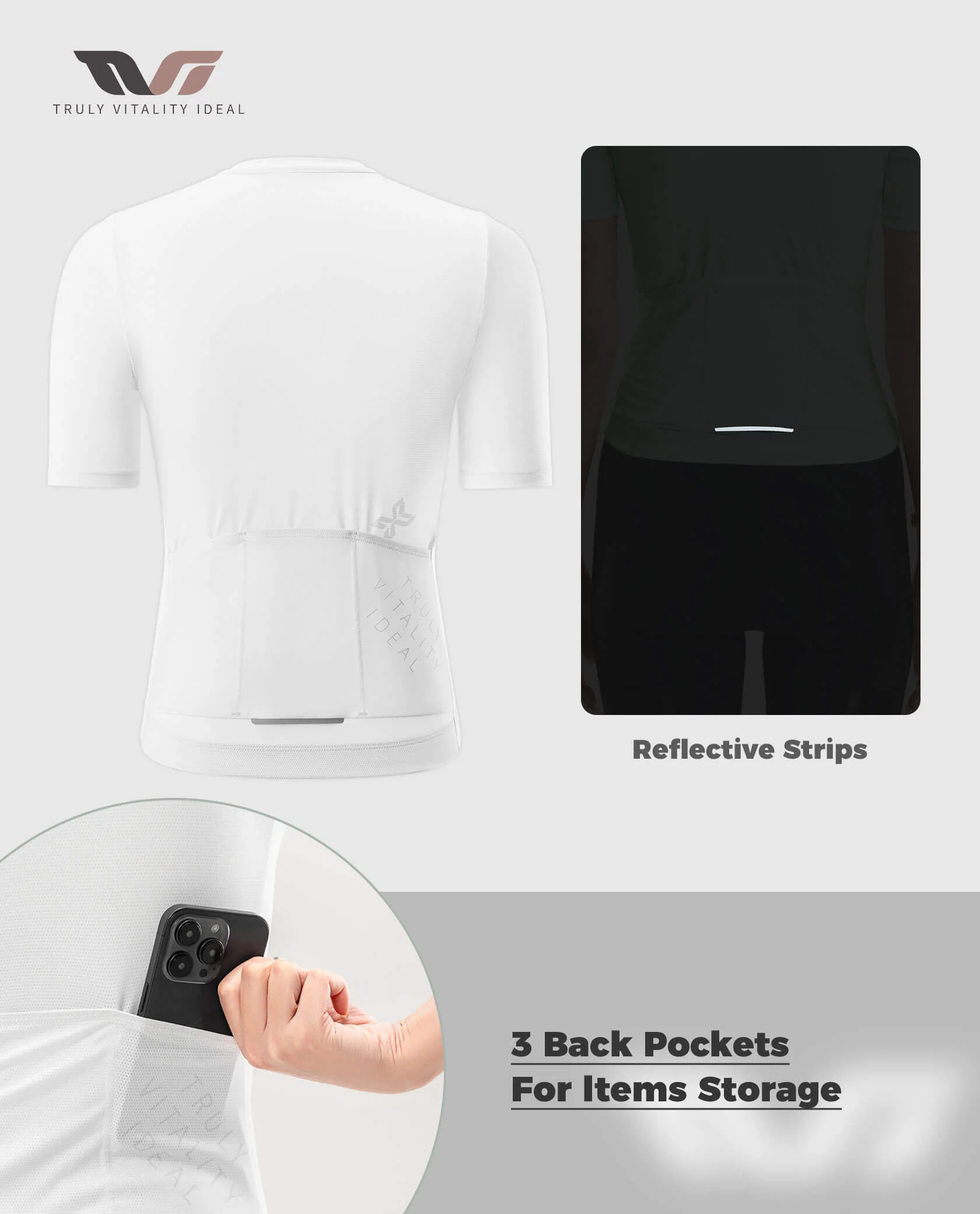 Women's TVI Solid Color Short-Sleeve Cycling Jersey - Image 14
