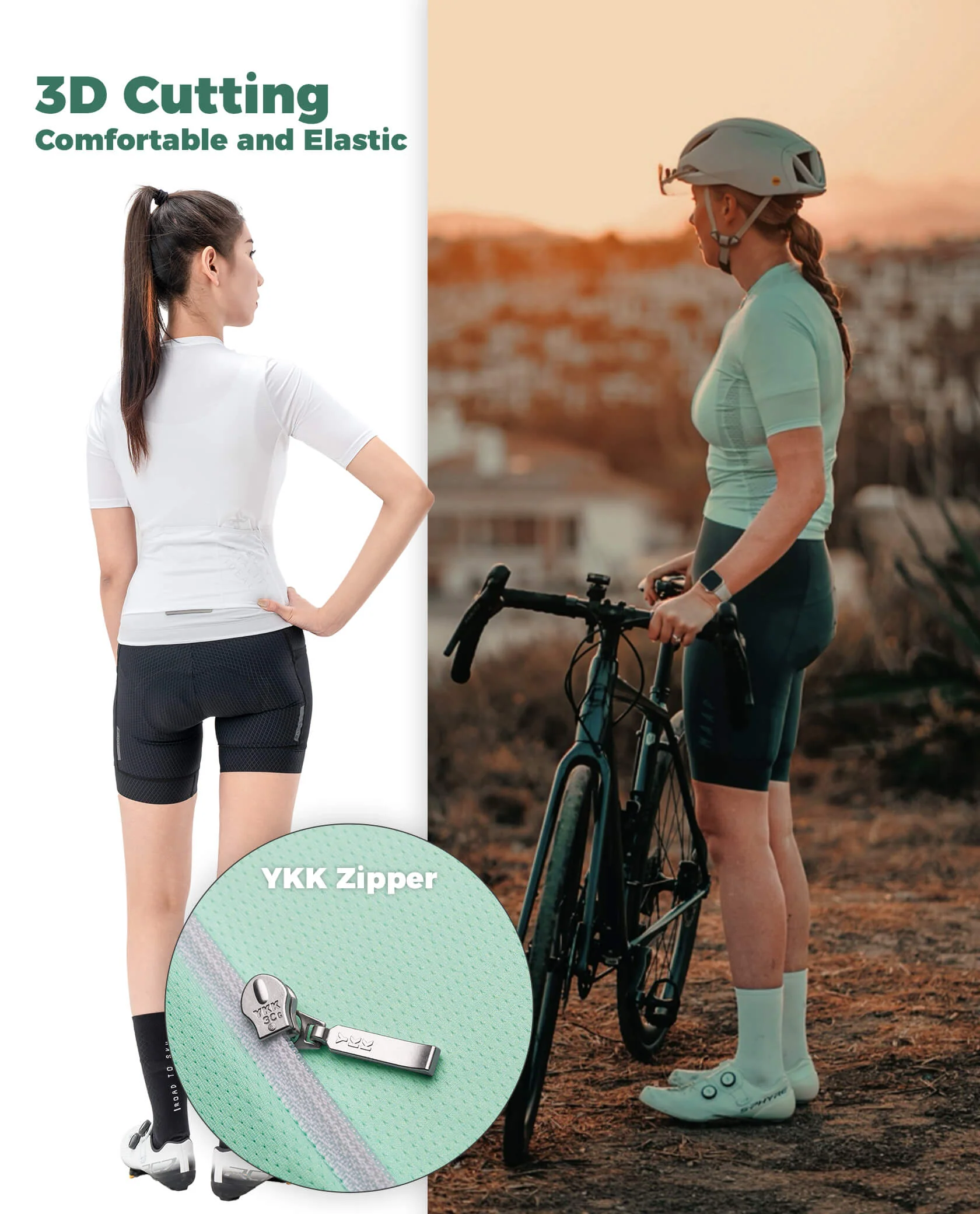 Women's TVI Solid Color Short-Sleeve Cycling Jersey - Image 15