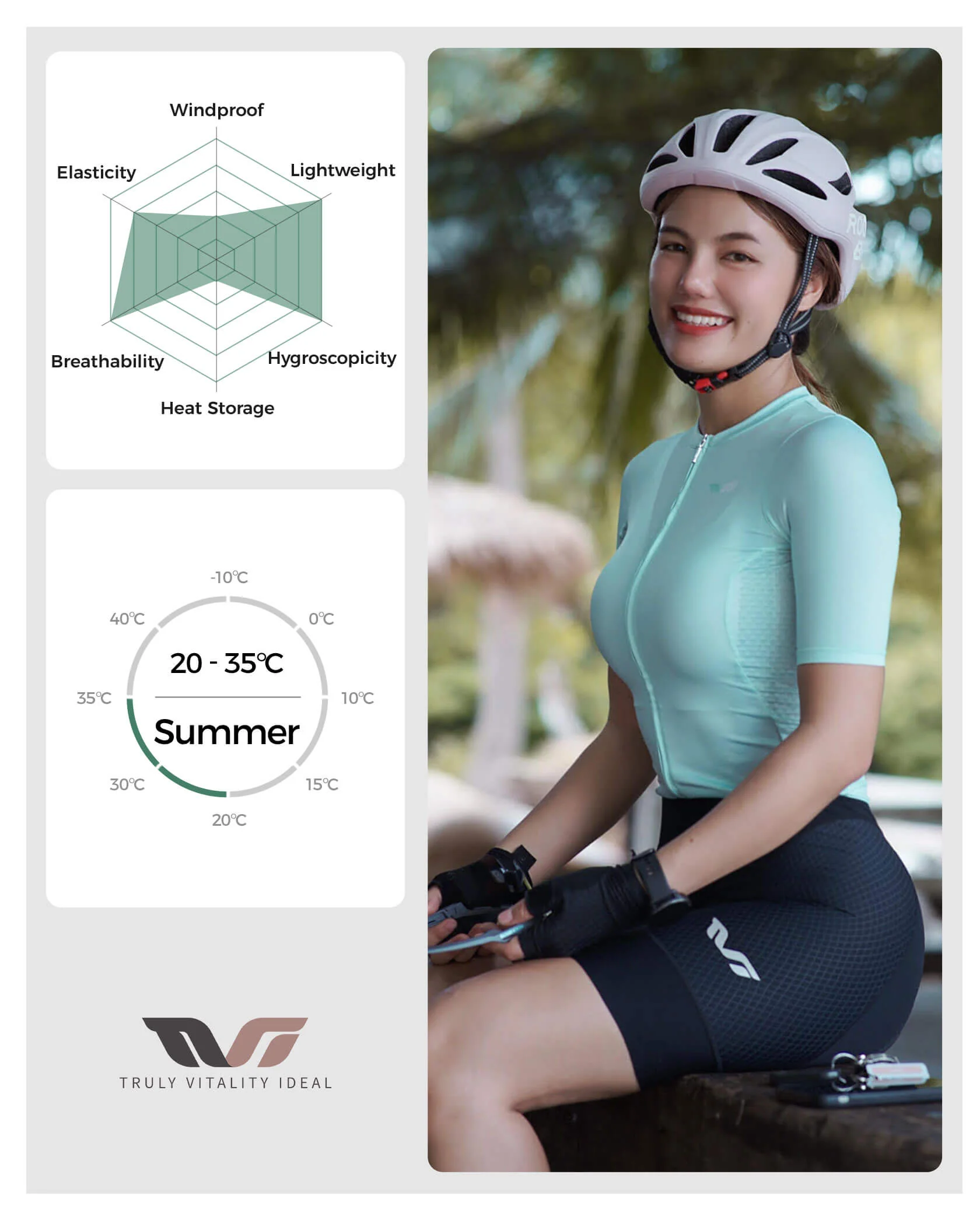 Women's TVI Solid Color Short-Sleeve Cycling Jersey - Image 9